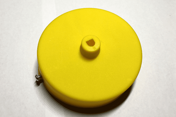 AMP основание круг пластик yellow