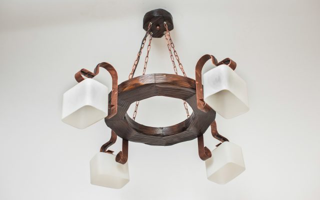 Колесо/4 ріг плафон Е-27 D 400